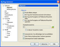 General option dialog page